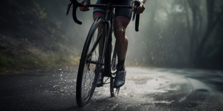 cyclists practicing cycling, generative aiの素材