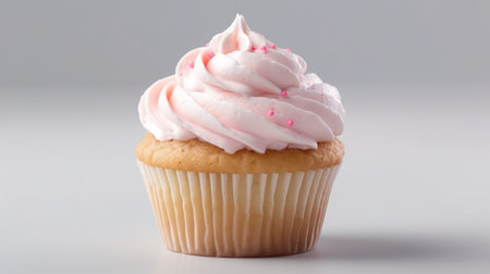 madeleine or cupcake with creamの素材
