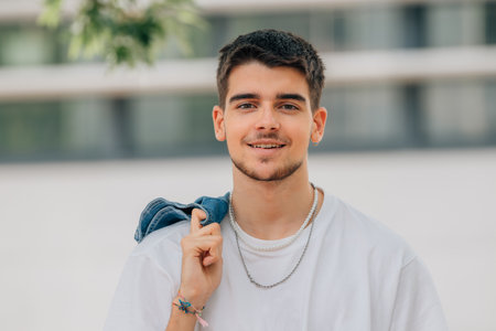 young man on the street outdoors