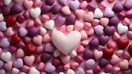 collection background of hearts, loveの素材