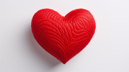 red heart cut out in backgroundの素材