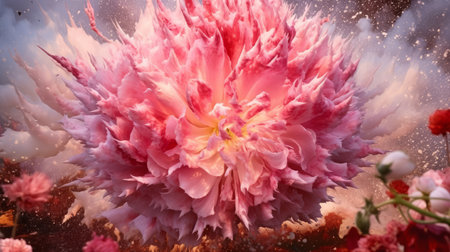 flowers, spring explosion of petalsの素材