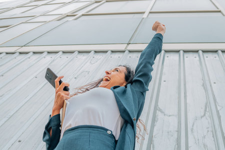 business woman outdoors, business peopleの写真素材