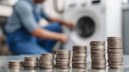 household expenses and billsの素材