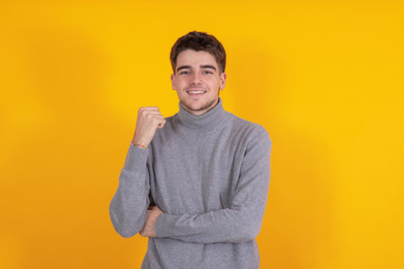young man or teenager isolated smiling