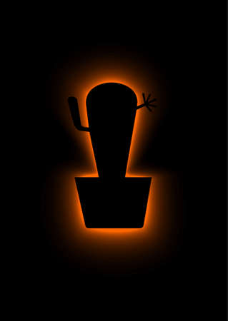 Cactus vector for example background on T-shirtのイラスト素材