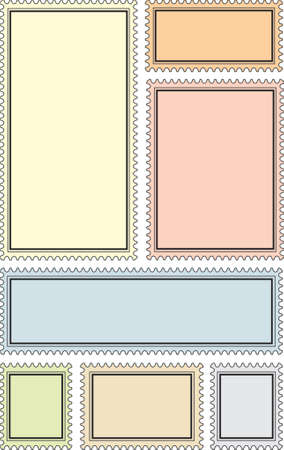 Vector stamp frames - many proportionのイラスト素材