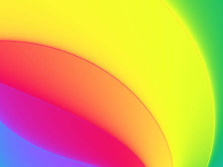 Fractal Rainbow Curve Abstract Background