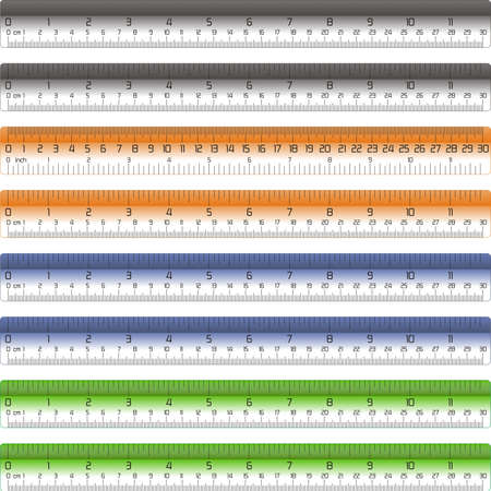 Virtual Color Vector Ruler 30 Centimeterのイラスト素材