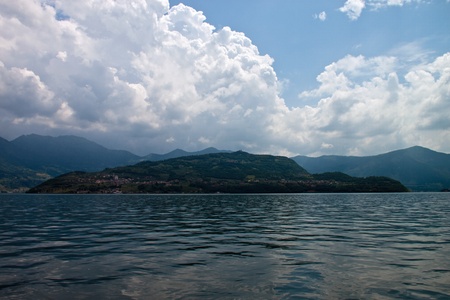 View of Lake Iseo, Lovere - Bergamo - Italy