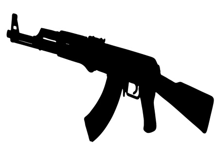 AK-47 Kalashnikov rifleのイラスト素材