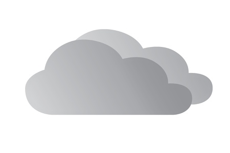 Cloudy weather iconのイラスト素材
