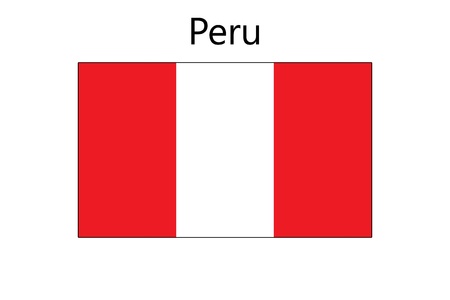 Flag of Peruのイラスト素材