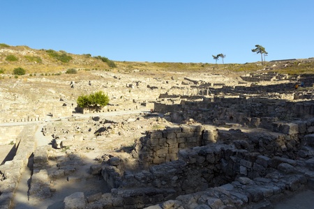 Ancient ruins of Kamiros, Rhodes - Greeceの写真素材