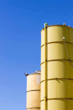 Silo for make sand for buildingの写真素材