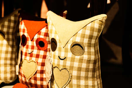 A couple of animal toys, nice owlの写真素材
