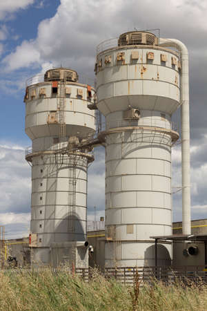 Silo rusty from the industry failureの写真素材