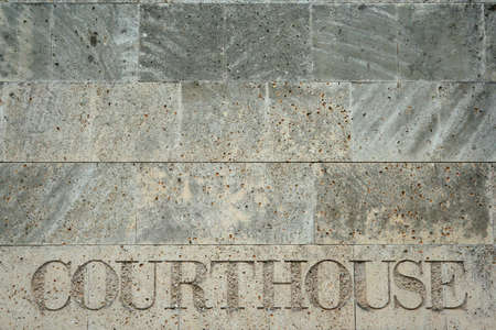 Courthouse Engravingの写真素材