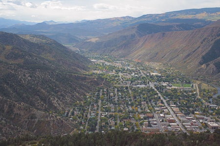 Glenwood Springs, looking southの写真素材