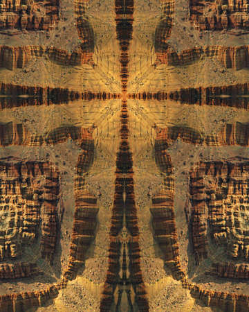 kaleidoscope cross:  Grand Canyon erosionの写真素材