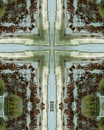 kaleidoscope cross:  low tideの写真素材