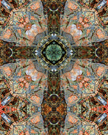 kaleidoscope cross:  rock layers 3の写真素材