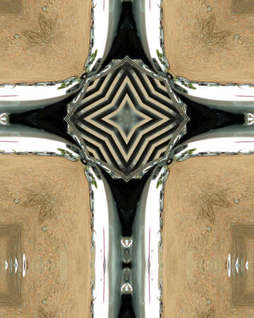 kaleidoscope cross:  motorcycle engineの写真素材
