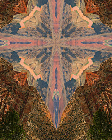 kaleidoscope cross:  Grand Canyon3の写真素材
