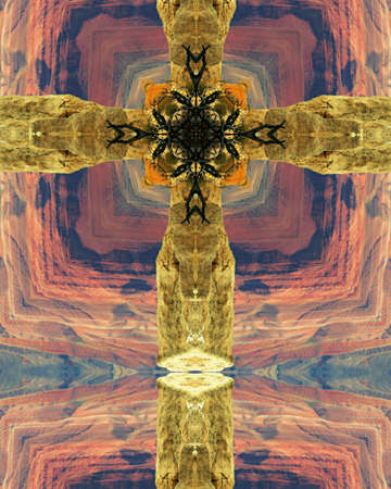 kaleidoscope cross:  Grand Canyon4の写真素材