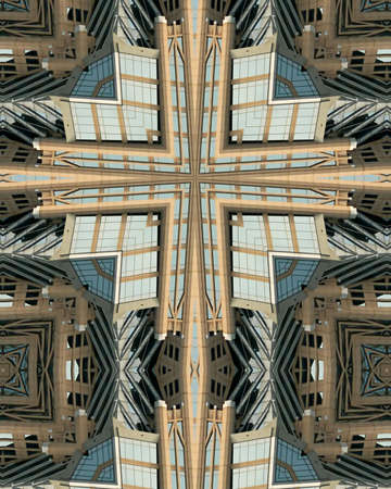 kaleidoscope cross:  Charlotte office buildingの写真素材