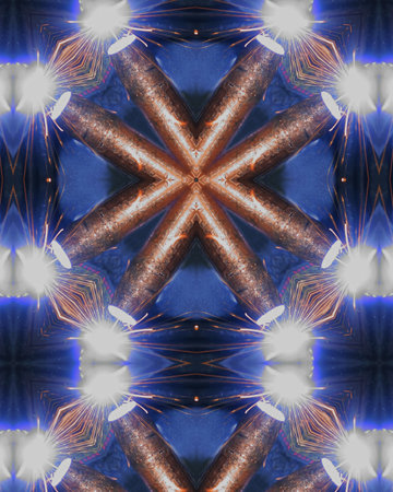 kaleidoscope cross:  welder's torchの写真素材