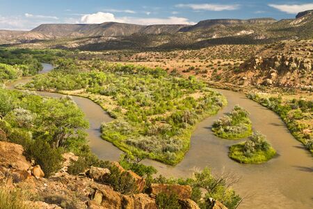 Rio Chama, north of Abiquiu, New Mexicoの写真素材