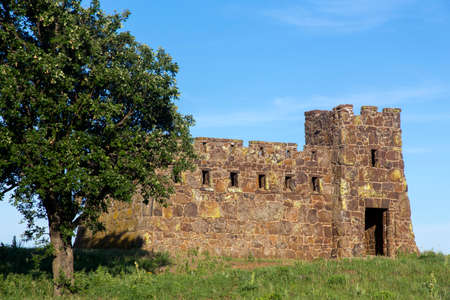 stone castle at Coronado Heights near Lindsborg, Kansas