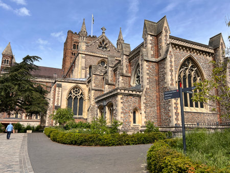 St. John's Anglican Cathedral in London, UKの写真素材