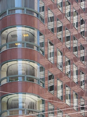 modern reflection at san francisco downtown