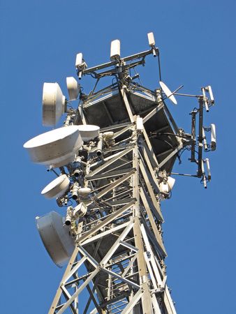 communication tower for mobile phoneの写真素材