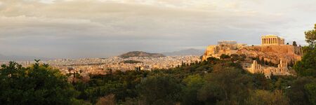 acropolis panoramic viewの写真素材