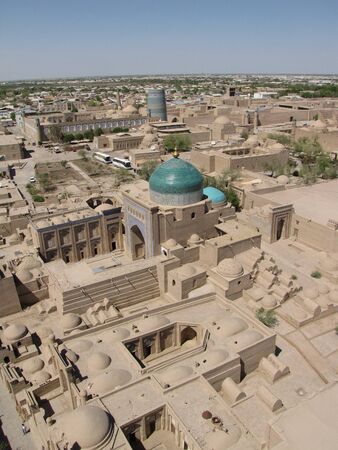 panoramic view of khivaの写真素材