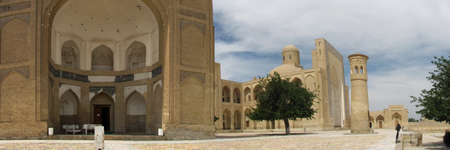 minaret in uzbekistanの写真素材