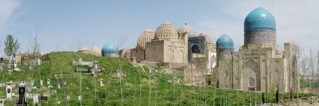 necropolis in samarkandの写真素材