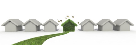sustainable houseの写真素材