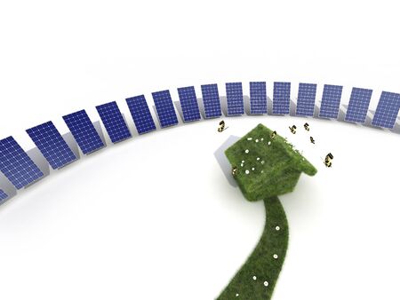 sustainable houseの写真素材