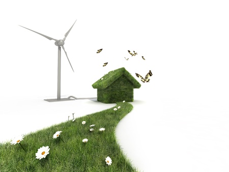 sustainable houseの写真素材