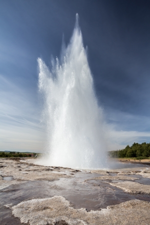 geyser explosionの写真素材