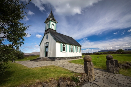 small churchの写真素材