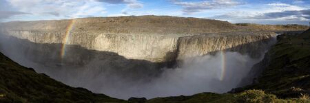 majestic Dettifoss waterfallの写真素材