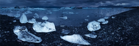  Jokulsarlon lakeの写真素材