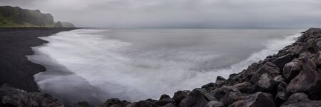 black beachの写真素材