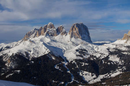 dolomites mountainの写真素材