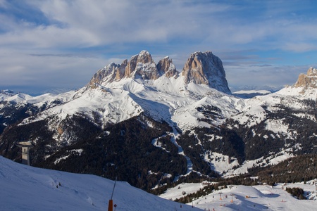dolomites mountainの写真素材